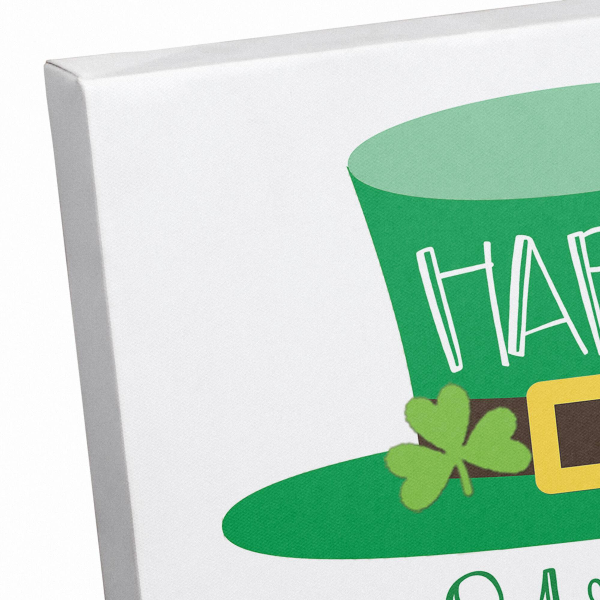 Happy St. Patrick's Day Leprechaun Canvas Wall Art
